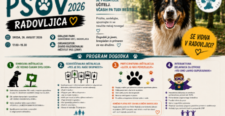 Plakat Ležeči Svetovni Dan Psov, Radovljica 2026